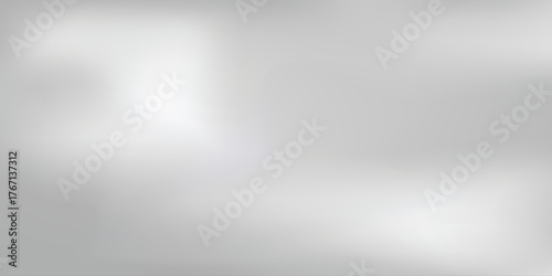 Silver foil background with metal mirror texture. Chrome gradient surface with light gloss simple abstract eps10