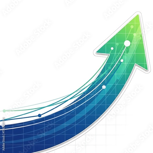 Upward Trend - A Dynamic Arrow Symbolizing Growth and Progress.