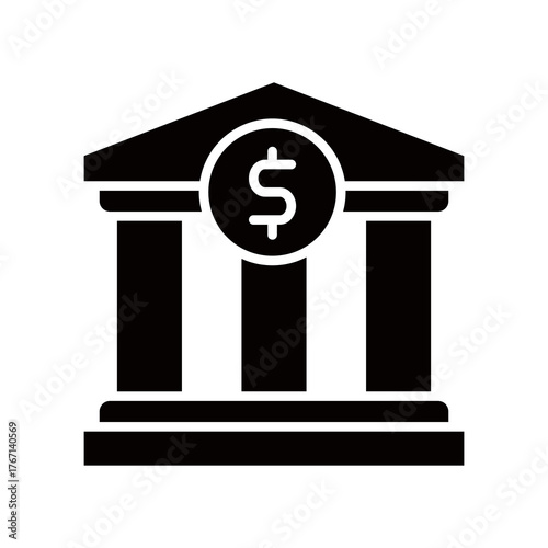 Bank glyph icon