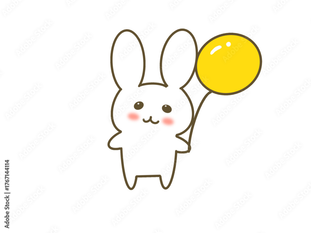 Obraz premium cute rabbit character