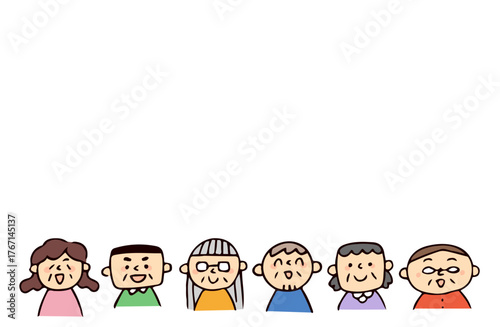 	シニアの男性と女性のイラスト