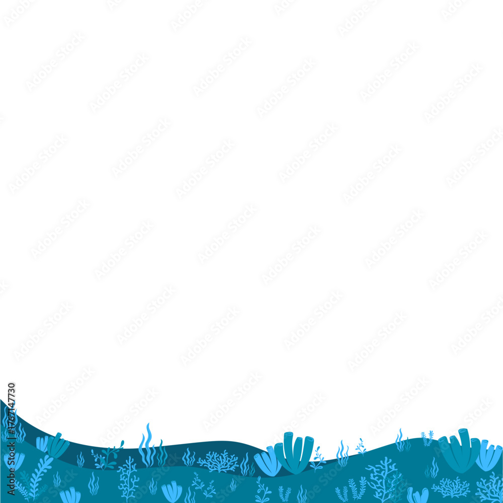 Obraz premium Seabed View Illustration