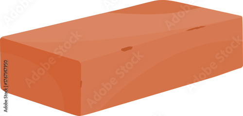 Illustration of a Single Terracotta Brick