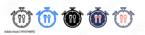 Lunch Time multiple icon