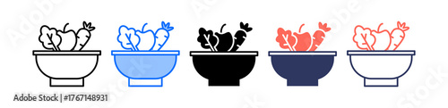 Vegetarian multiple icon