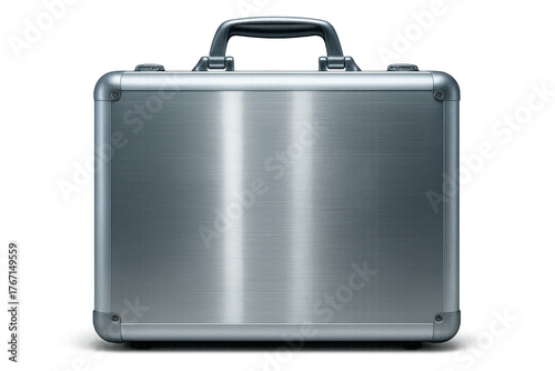 Metal briefcase symbolizing business security and financial protection