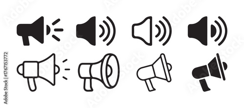 vector illustration of a megaphone