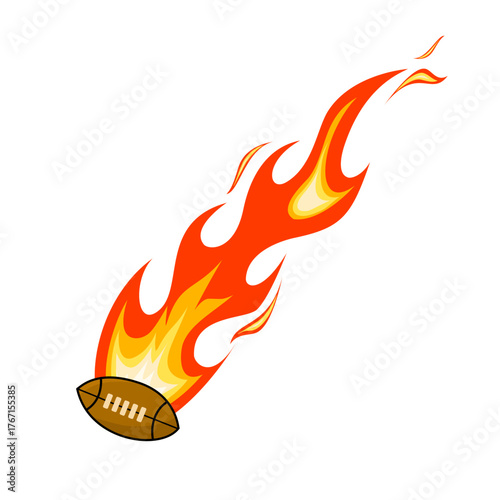 Fiery Sports Ball