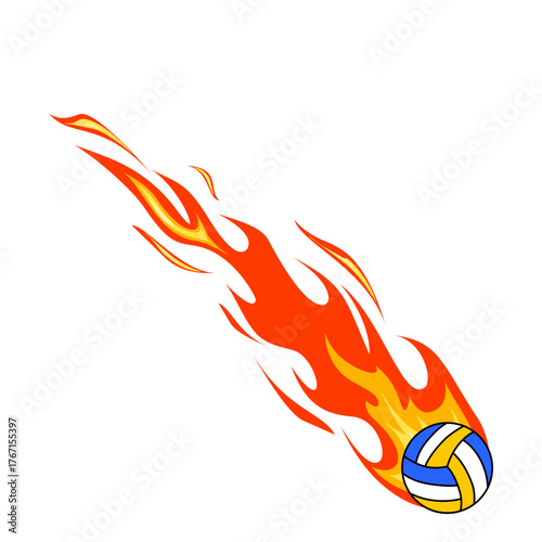 Fiery Sports Ball