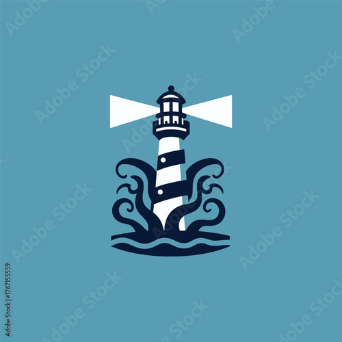 Lighthouse Kraken Logo
