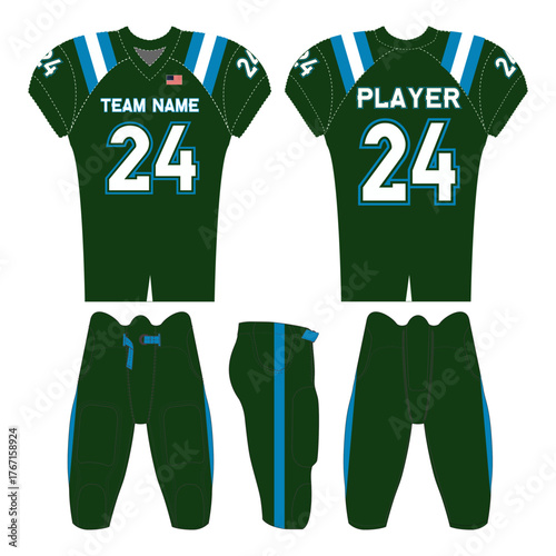 Dynamic sports jersey design — perfect for teams, athletes, and designers. Fully editable digital file for customizing colors, logos, and names. Ideal for print or merchandise use