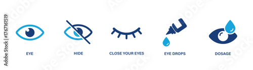 Icon for eye, view and eye health. Solid icon.