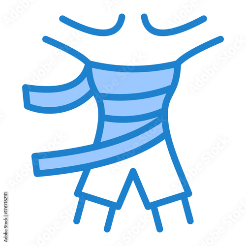 Body Wrap Icon - Blue Style