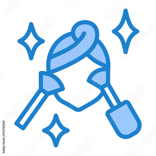 Aesthetician Icon - Blue Style