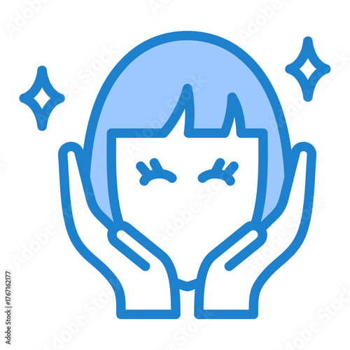 Anti Aging Icon - Blue Style