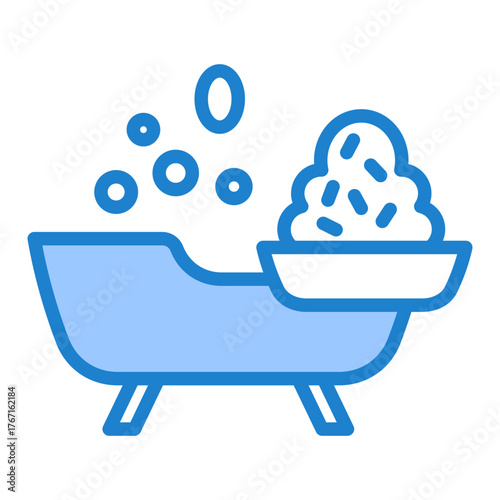 Bath Salts Icon - Blue Style
