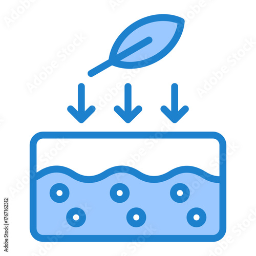 Skin Nourishment Icon - Blue Style