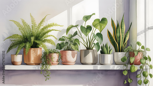 plant in the living room