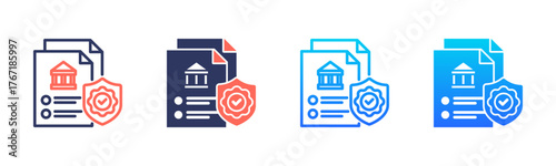 Policy Icon Pack In Multiple Styles