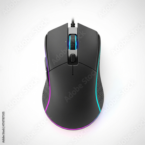 Gaming Mouse Product Photo: Isolated on White, Clean & Ultra-Detailed