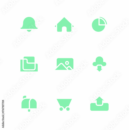 Multi-Style Vector Illustration Icons 9 fullcolor set

