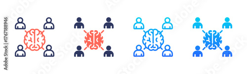 Social Cognition Icon Pack In Multiple Styles