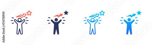 Motivation Icon Pack In Multiple Styles