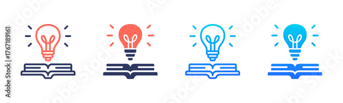 Learning Icon Pack In Multiple Styles