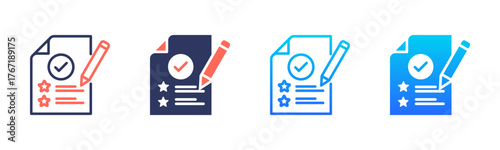 Assessment Icon Pack In Multiple Styles