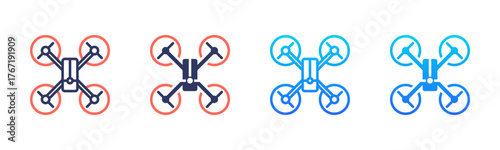 Quadrocopter Icon Pack In Multiple Styles