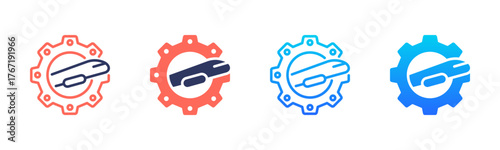 Aircraft Maintenance Icon Pack In Multiple Styles