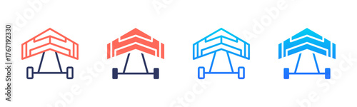 Hang Gliding Icon Pack In Multiple Styles
