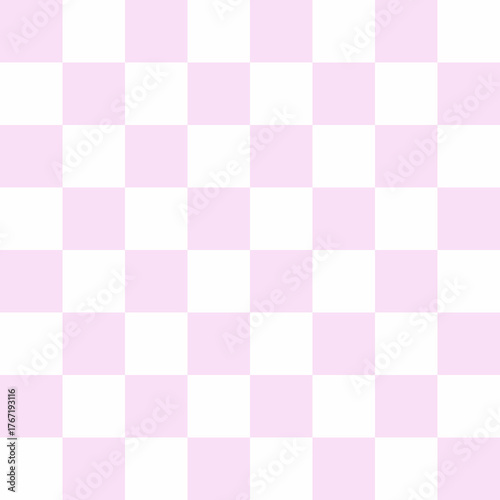 Soft pastel pink checkered seamless pattern background