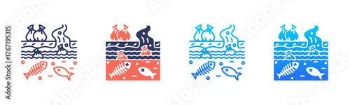 Fish Kill Event Icon Pack In Multiple Styles
