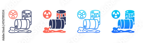 Radioactive Leak Icon Pack In Multiple Styles