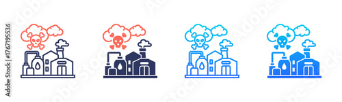 Air Pollution Icon Pack In Multiple Styles