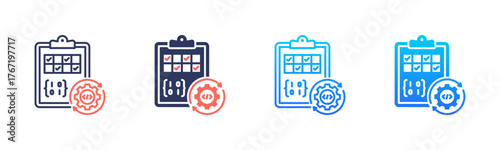 Job Matrix Icon Pack In Multiple Styles
