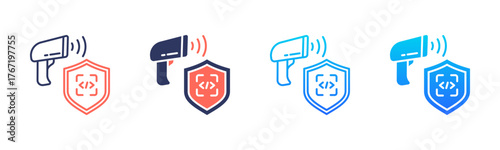 Code Scan Icon Pack In Multiple Styles