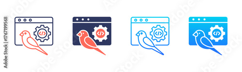 Blue-Green Deployment Icon Pack In Multiple Styles