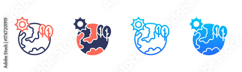 Earth Icon Pack In Multiple Styles