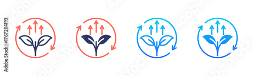 Sustainable Development Icon Pack In Multiple Styles