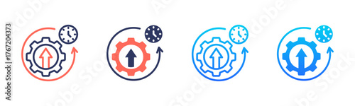 Efficiency Icon Pack In Multiple Styles