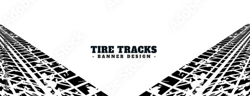 dirty tire trace mark grungy banner for travelling lover