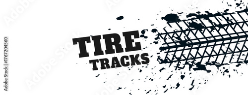 transportation trail mark pattern grungy banner design