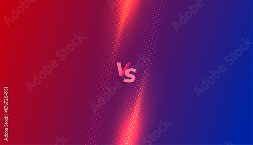 trendy versus vs duel comparison banner with shiny effect