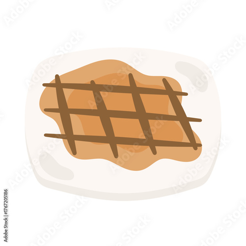 焼いた餅　イラスト