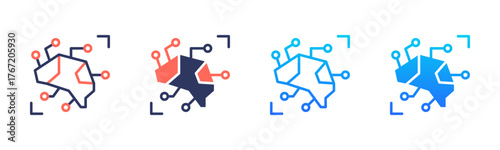 Artificial Inteligence Icon Pack In Multiple Styles