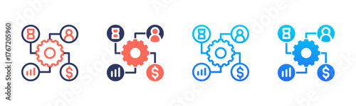 Project Management Icon Pack In Multiple Styles