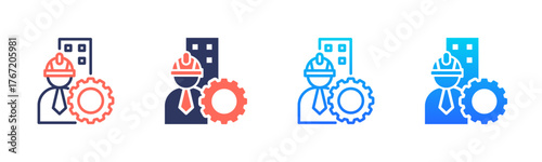 Civil Engineering Icon Pack In Multiple Styles