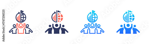 Leadership Development Icon Pack In Multiple Styles